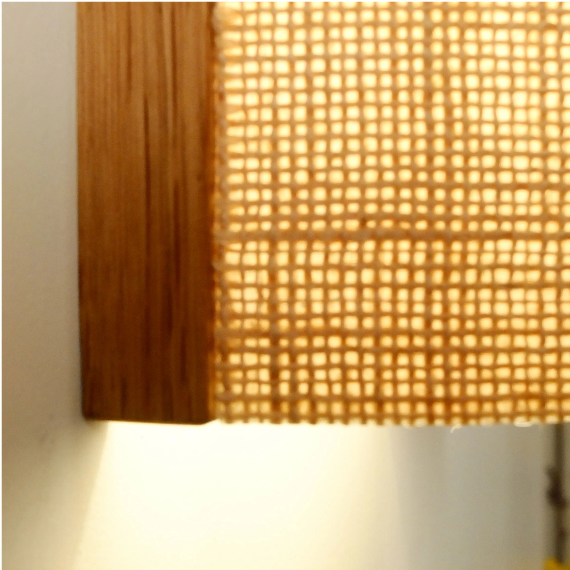 Aplique de pared de yute Natural y madera de roble | Berlett
