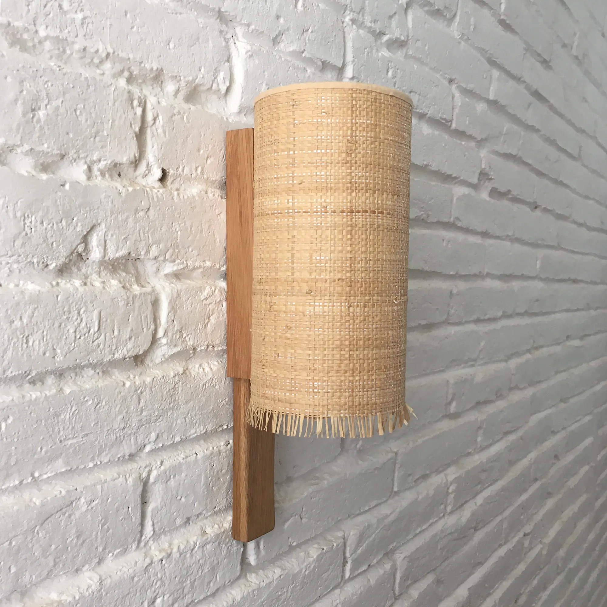 Aplique de pared stick12f rafia