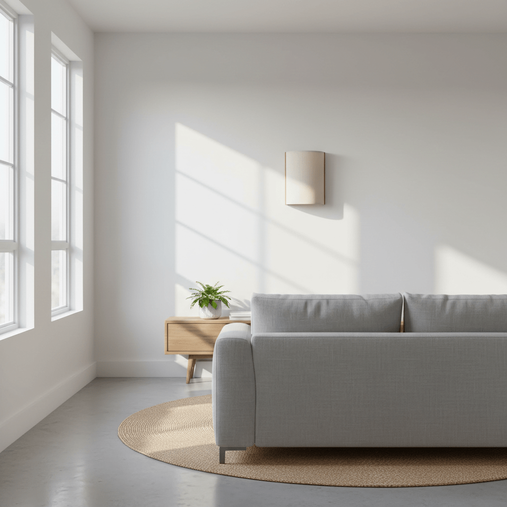 Iluminación decoartiva elegante. Berlett One Aplique medio cilindro para dormitorios y salones.